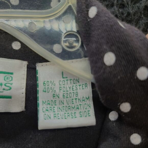 Shenanigans Womens Button Down Multi-Color Size Large Cotton Blend Short Sleeve - Picture 7 of 12